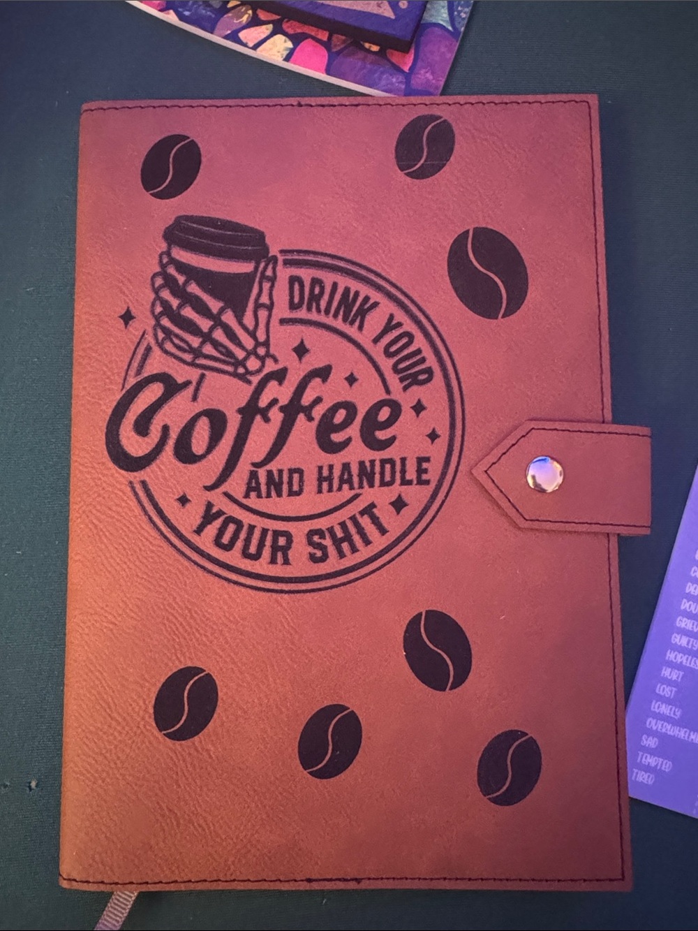 NWT Leatherette refillable notebook customized pick one & any saying you’d like - Picture 9 of 15